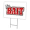 Signmission Live Bait Yard Sign & Stake outdoor plastic coroplast window, C-2436-DS-Live Bait C-2436-DS-Live Bait - alternate 1